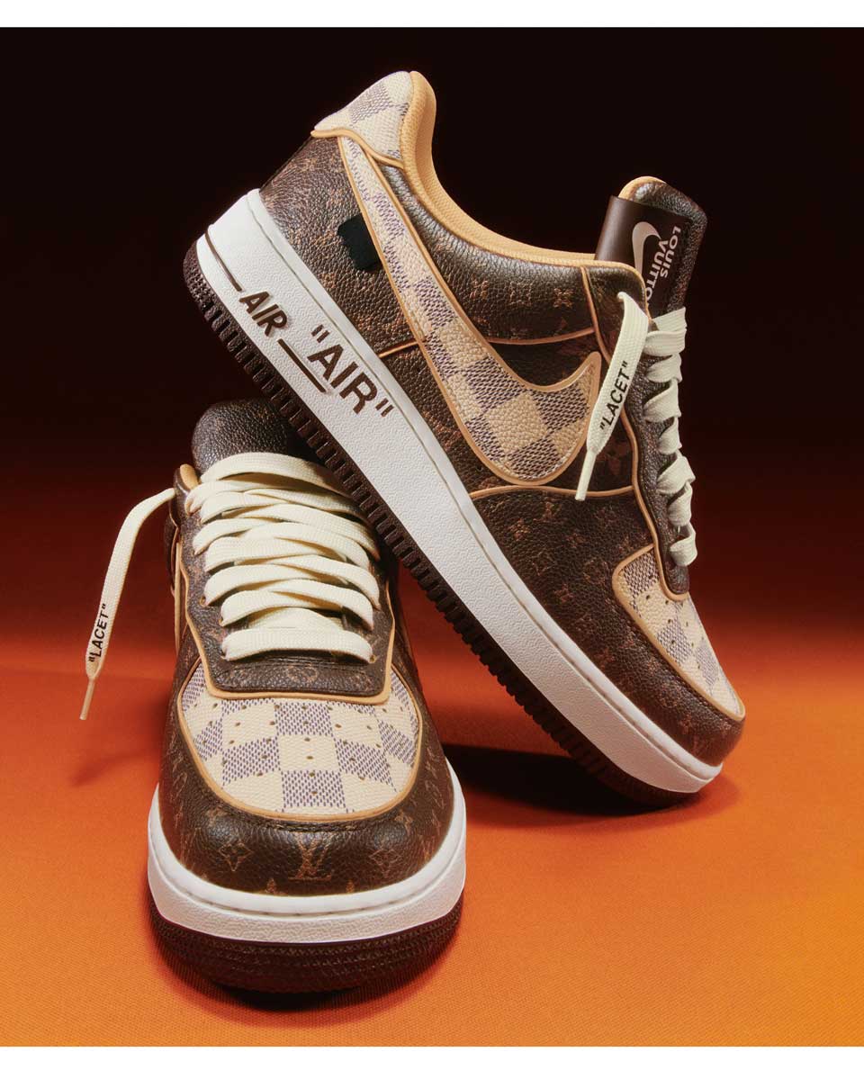louis vuitton nike air force 1 af1 lv collab release date info buy colorway price auction sothebys drop info