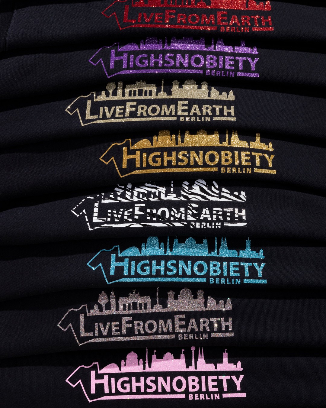 Live From Earth x Highsnobiety – BERLIN, BERLIN 3 Logo T-Shirt Black - Tops - Black - Image 8