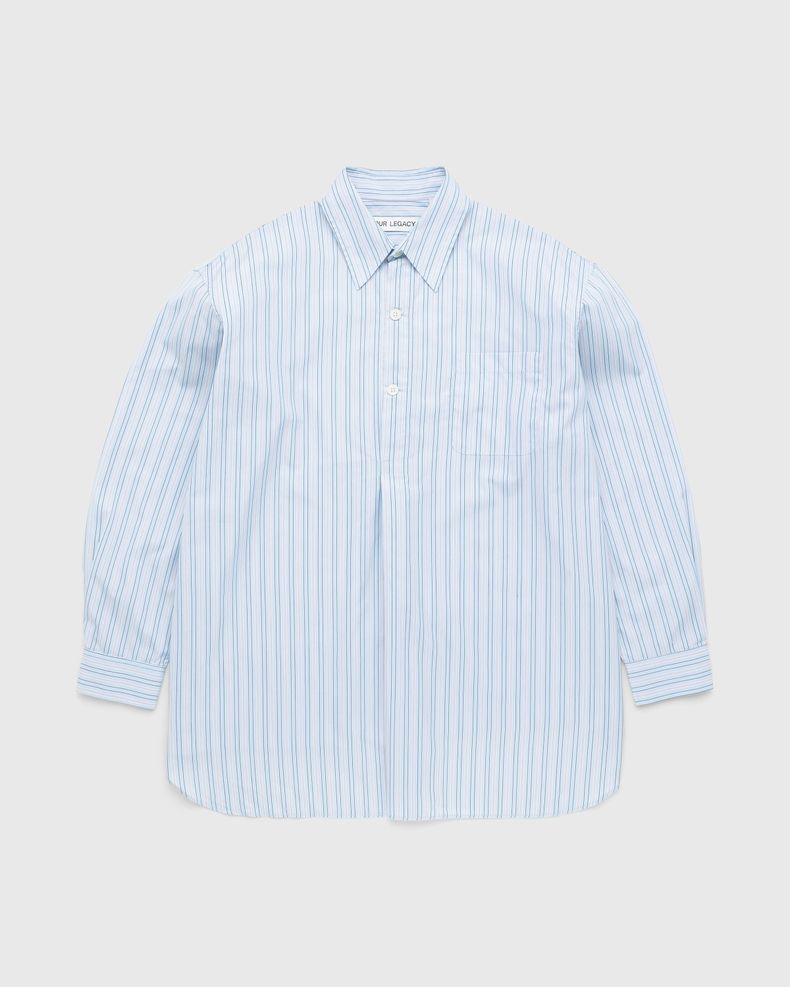 Popover Shirt Blue Stripe