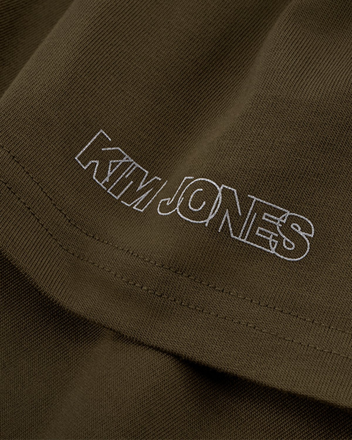 Converse x Kim Jones – T-Shirt Burnt Olive - T-shirts - Green - Image 4