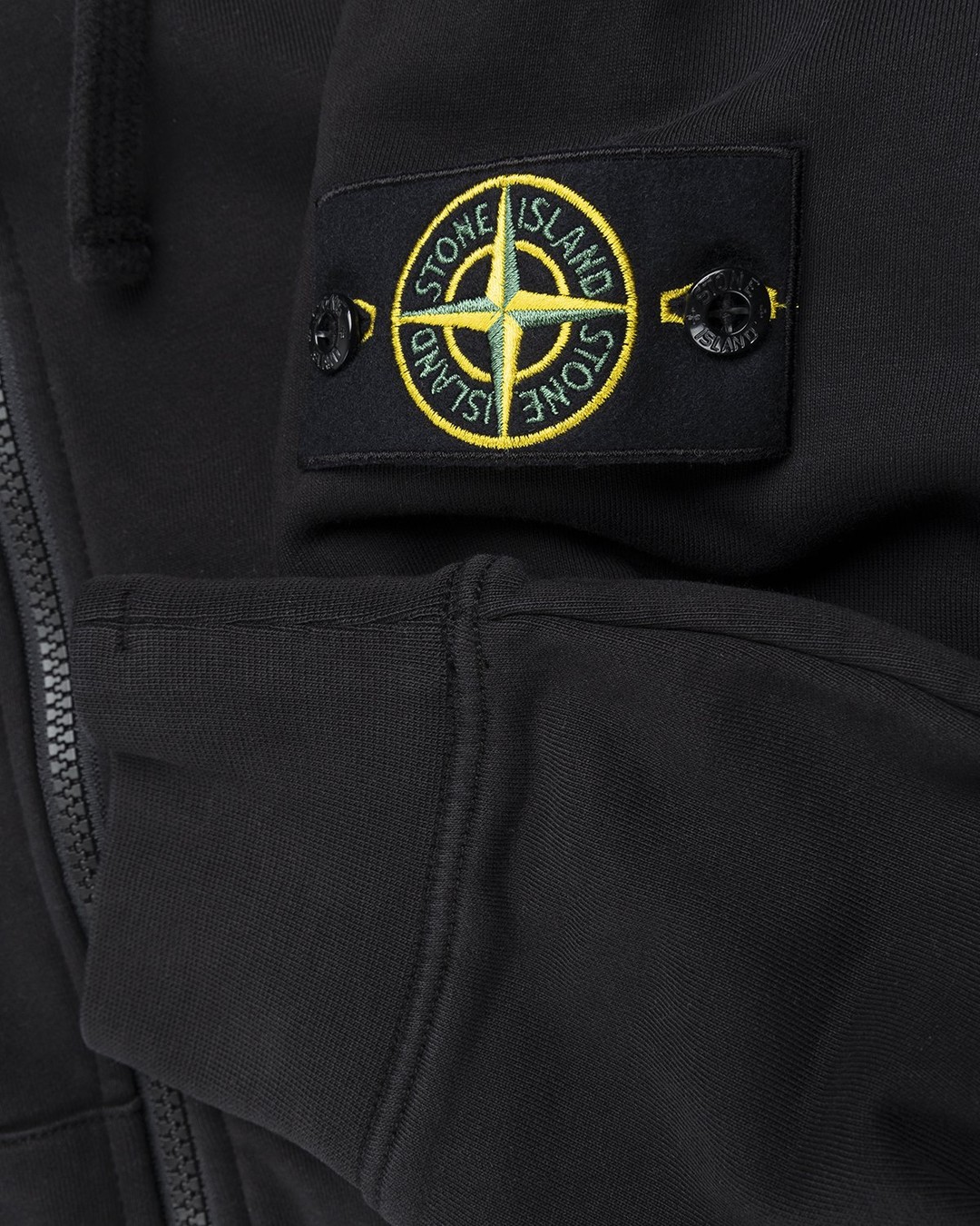 Stone island black zip online up
