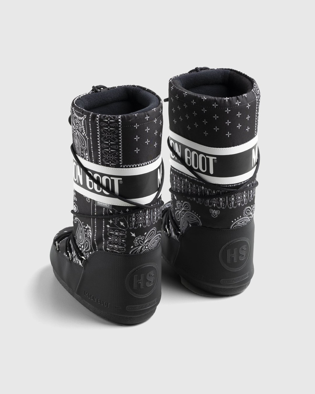 Moon Boot x Highsnobiety – Icon Boot Bandana Black - Boots - Black - Image 4