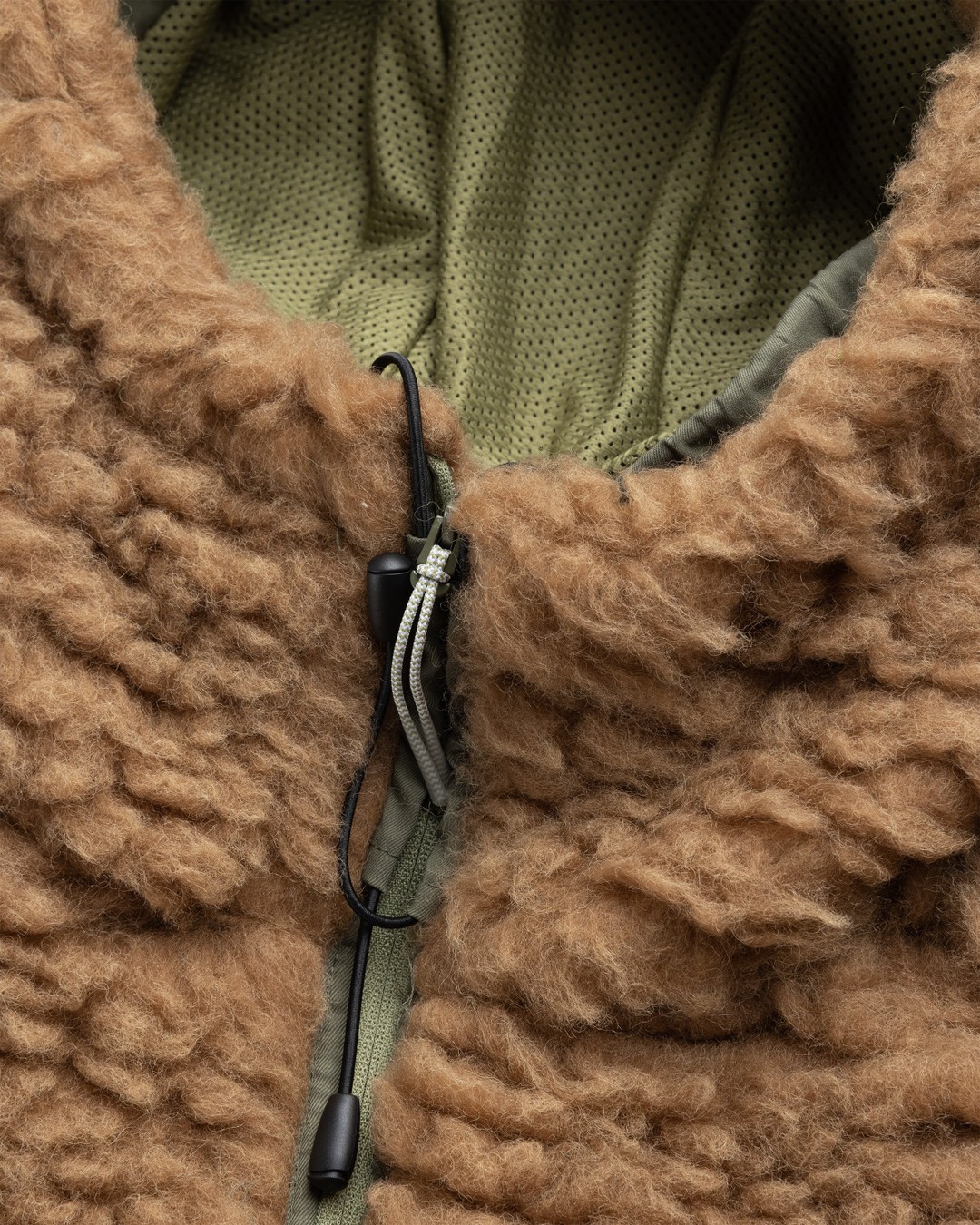 ROA – Polar Fleece Jacket Camel/Olive - Outerwear - Green - Image 6