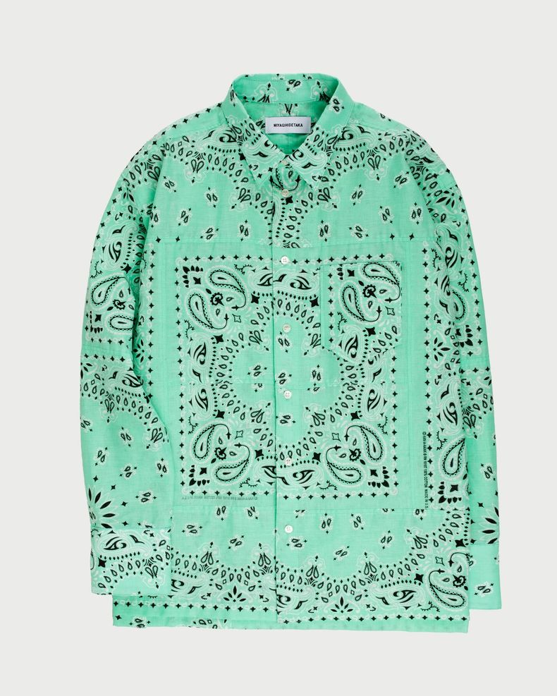 Miyagihidetaka – Bandana Shirt Mint