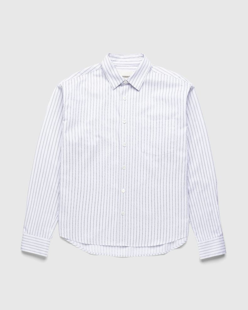 Striped Poplin Long-Sleeve Shirt