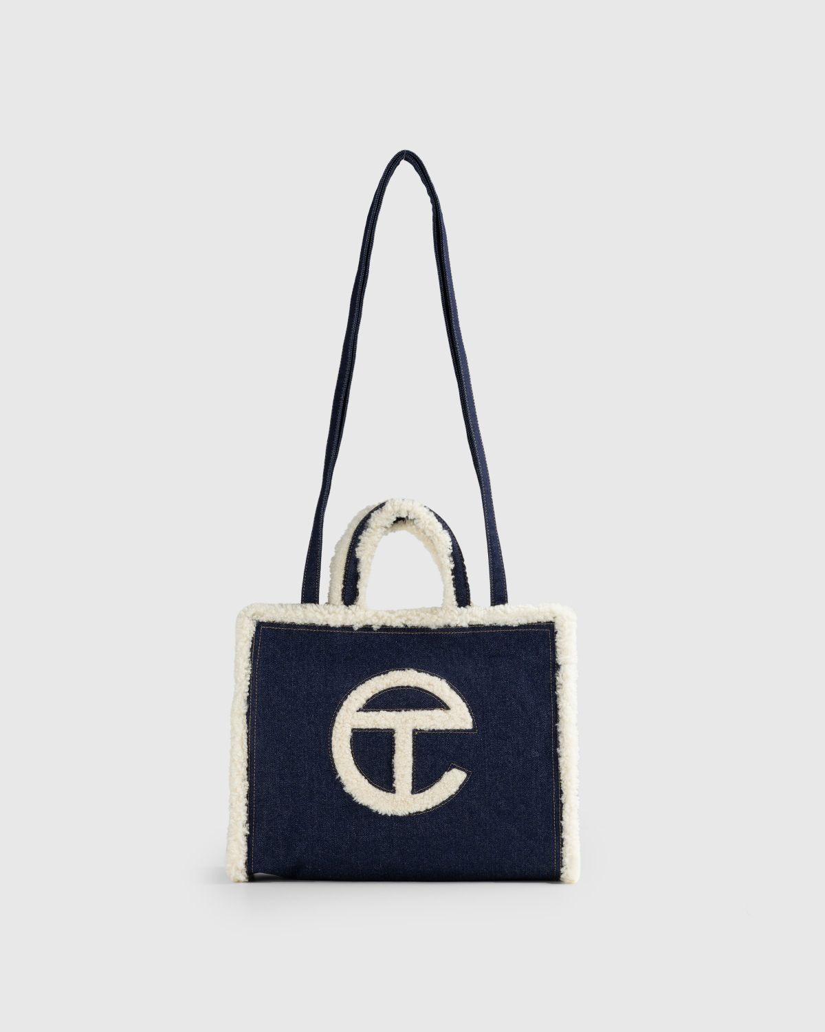 Ugg x Telfar – Denim Medium Shopper Indigo - Bags - Blue - Image 1