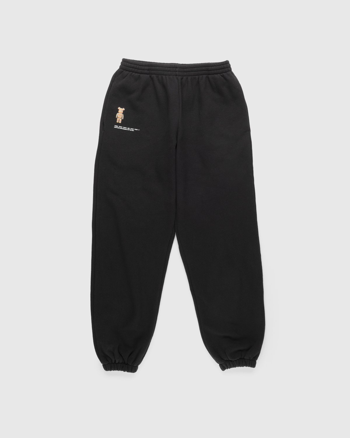 Pangaia x Haroshi – Be@rbrick Recycled Cotton Track Pants Black - Pants - Black - Image 1
