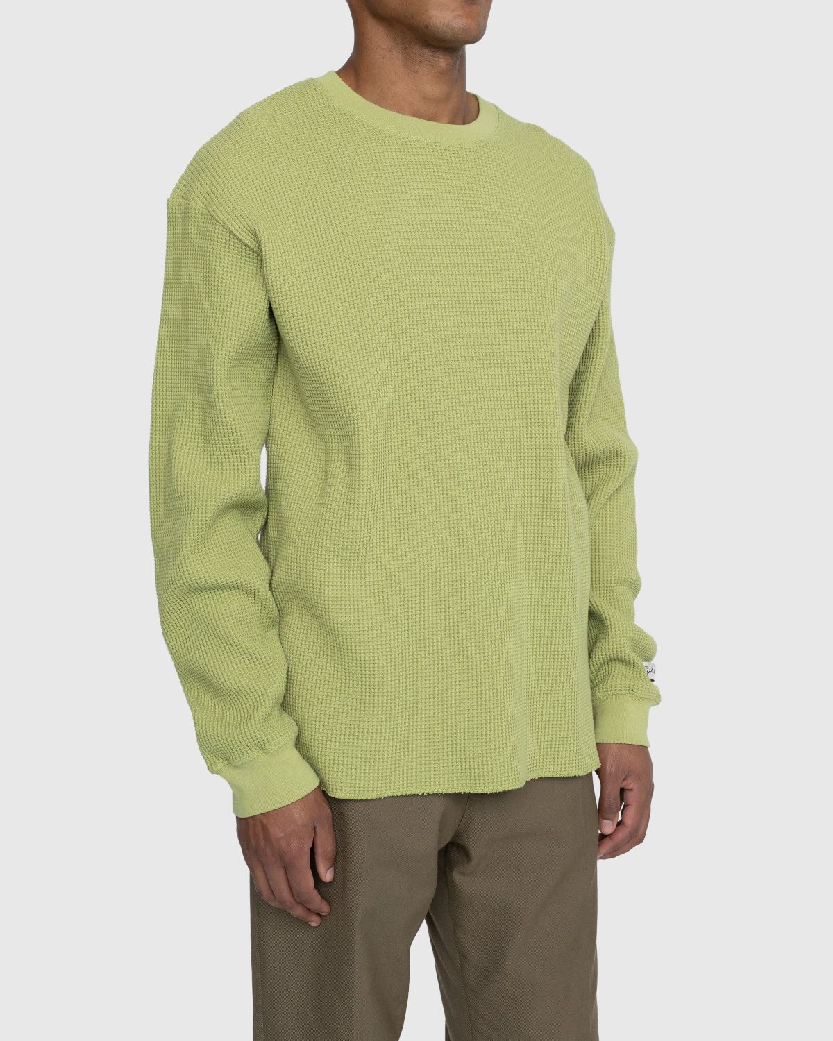 Highsnobiety – Thermal Crew Olive - Sweats - Green - Image 3
