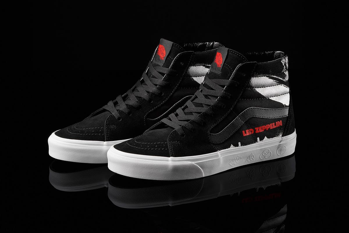 led zeppelin vans 50th anniversary collection release date price vans era vans sk8 hi