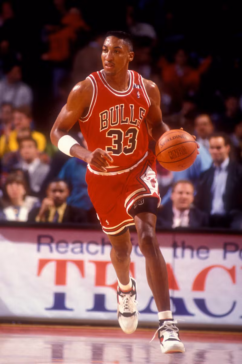 Pippen wearing uptempo sale