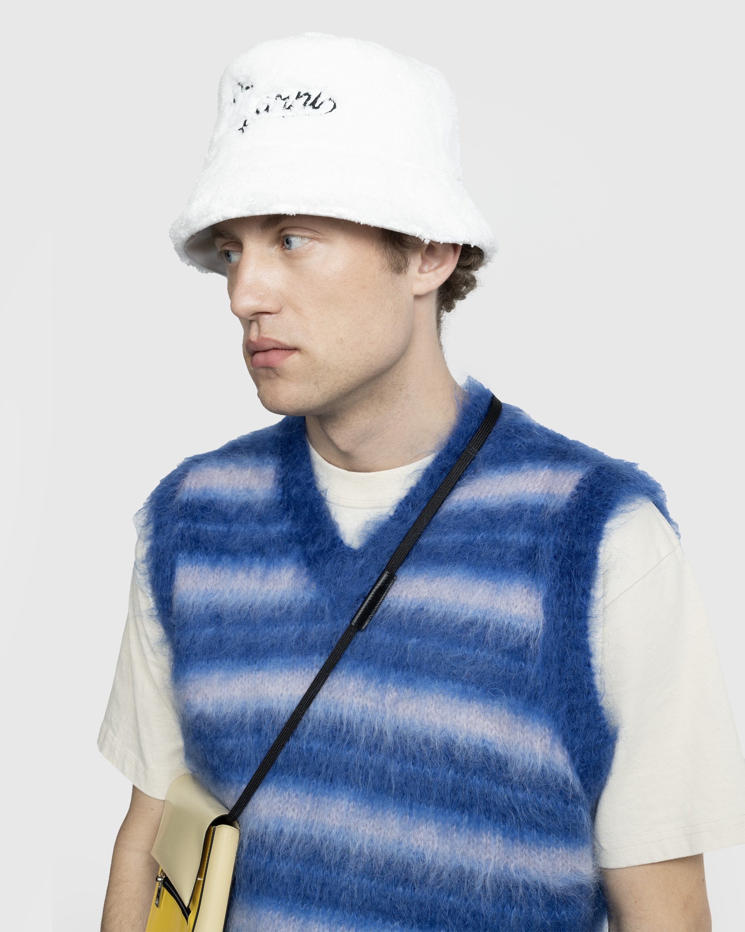Marni – Terry Logo Bucket Hat White - Hats - White - Image 5