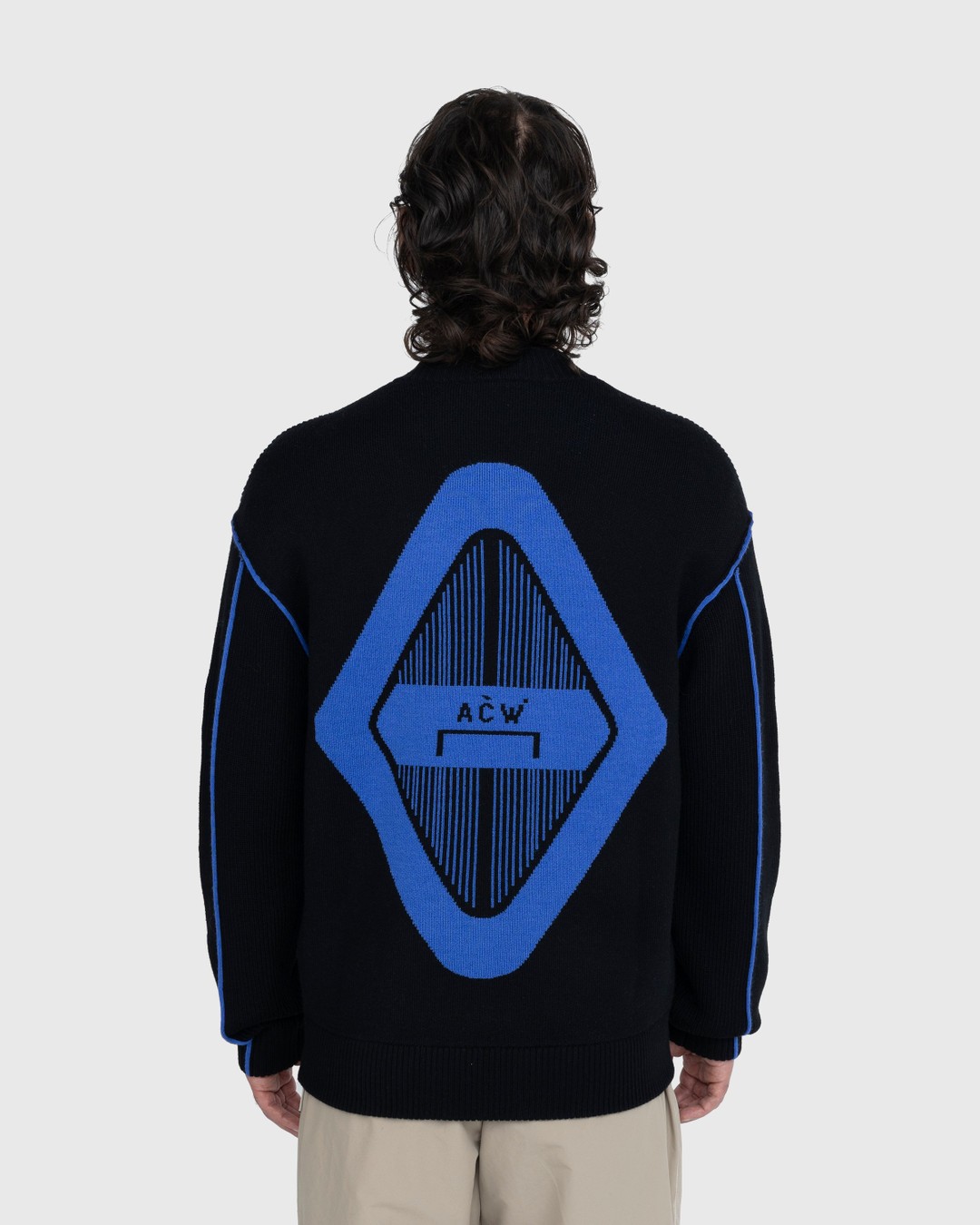 A-Cold-Wall* – Vertex Knit Bomber Black - Outerwear - Black - Image 3