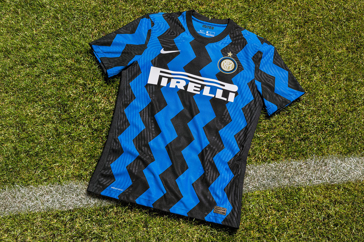 black and blue nike inter milan home jersey 2020/21