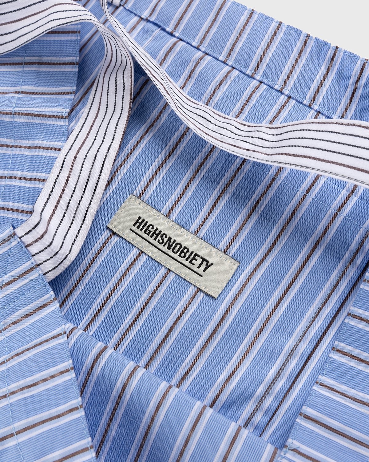 Highsnobiety – Shirting Laundry Bag Blue - Bags - Blue - Image 5