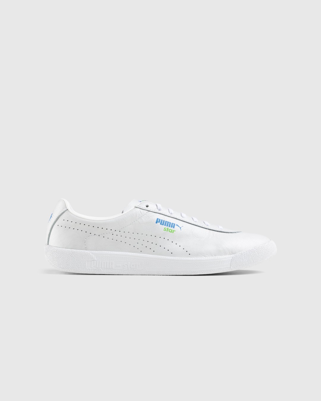 White and blue puma outlet sneakers
