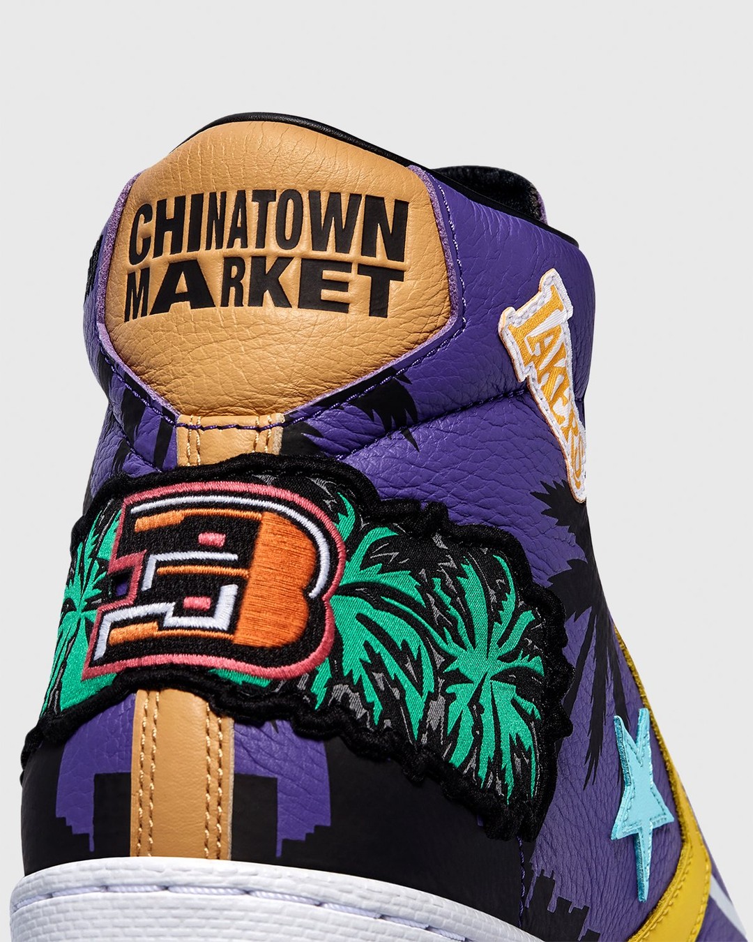 Converse x Jeff Hamilton – Pro Leather High Violet/Poolside - Sneakers - Purple - Image 4
