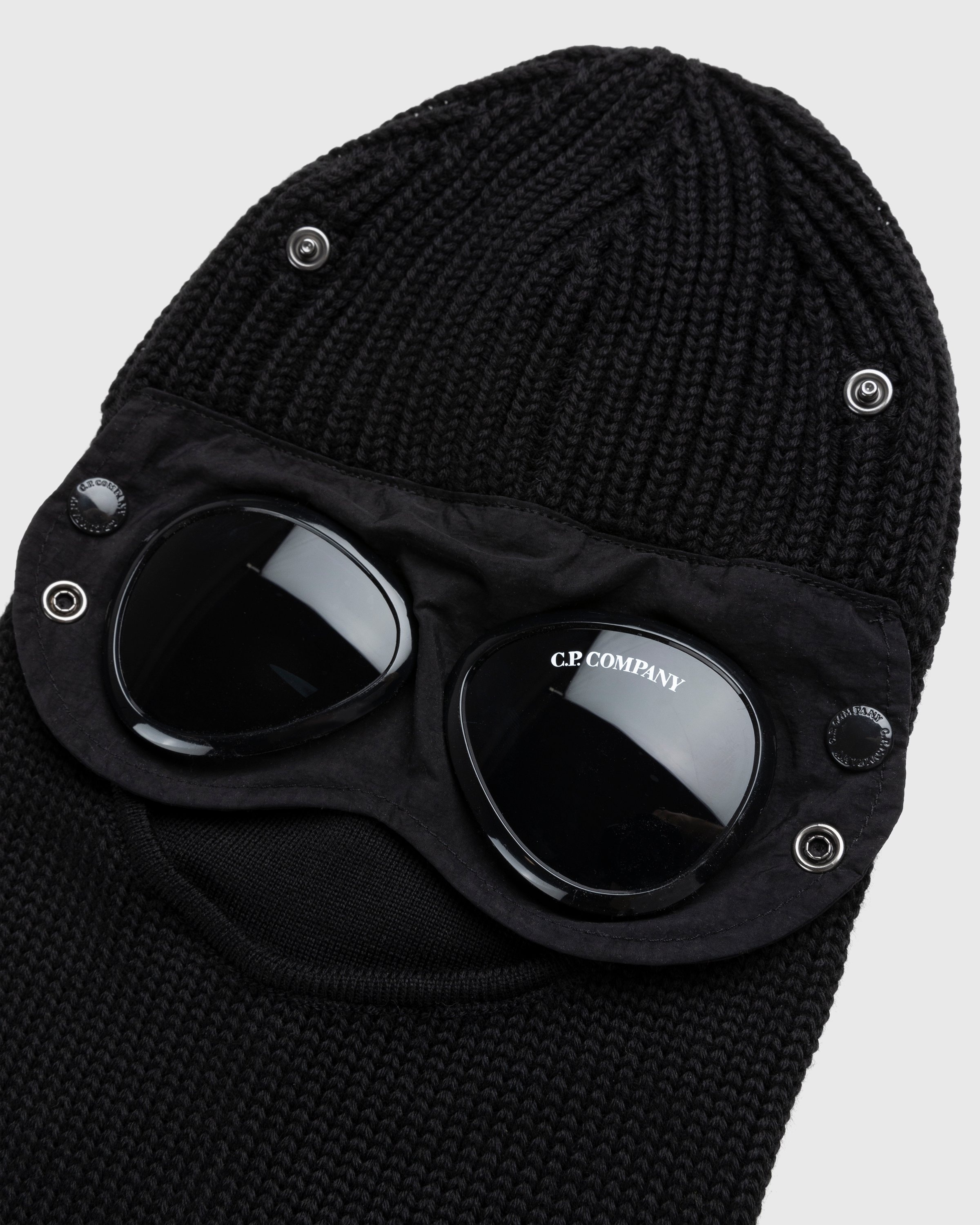 C.P. Company – Extra Fine Merino Wool Goggle Balaclava Black