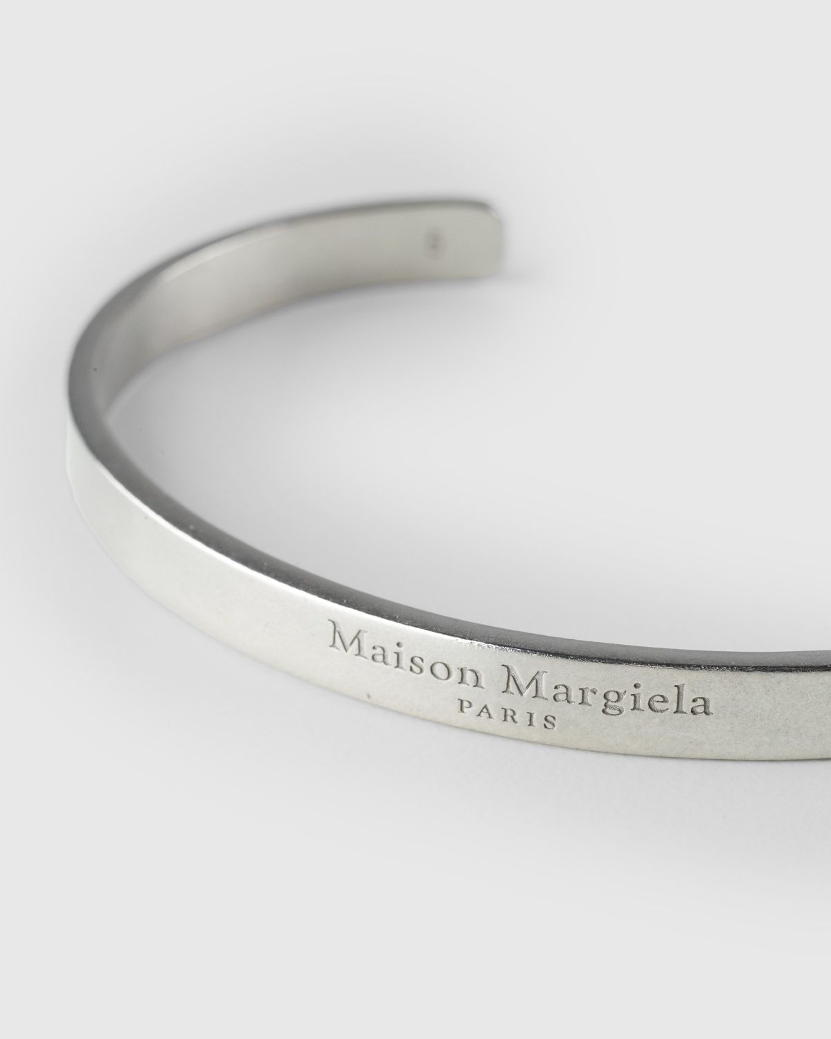 Maison Margiela – Logo Cuff Bracelet Silver - Jewelry - Silver - Image 3