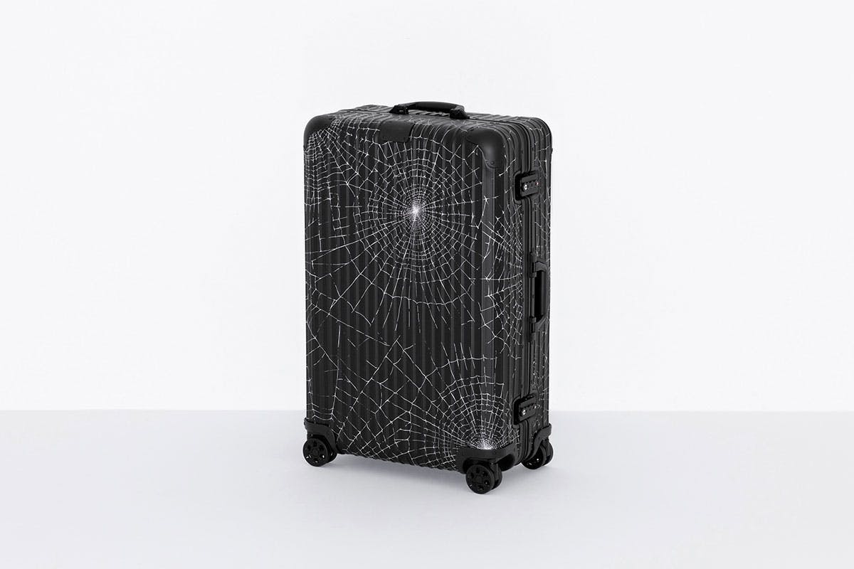 Supreme x RIMOWA luggage collection spider web