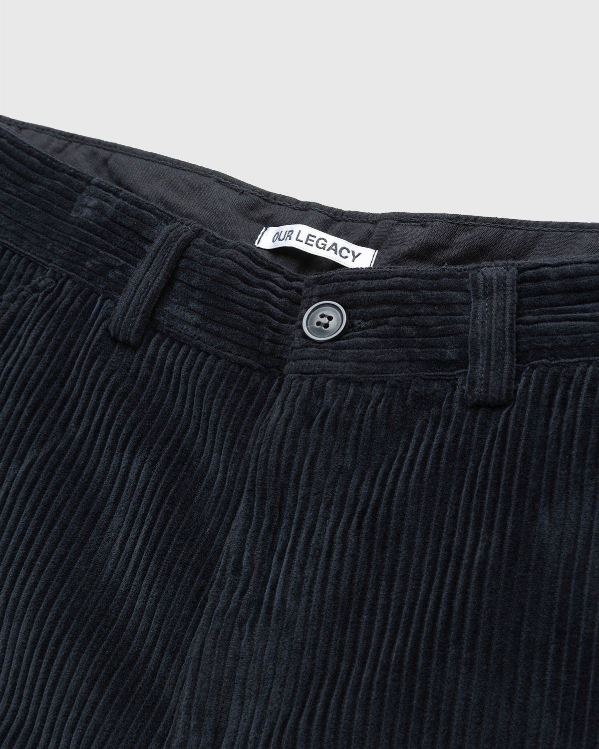 Our Legacy – Chino 22 Black Corduroy - Pants - Black - Image 3