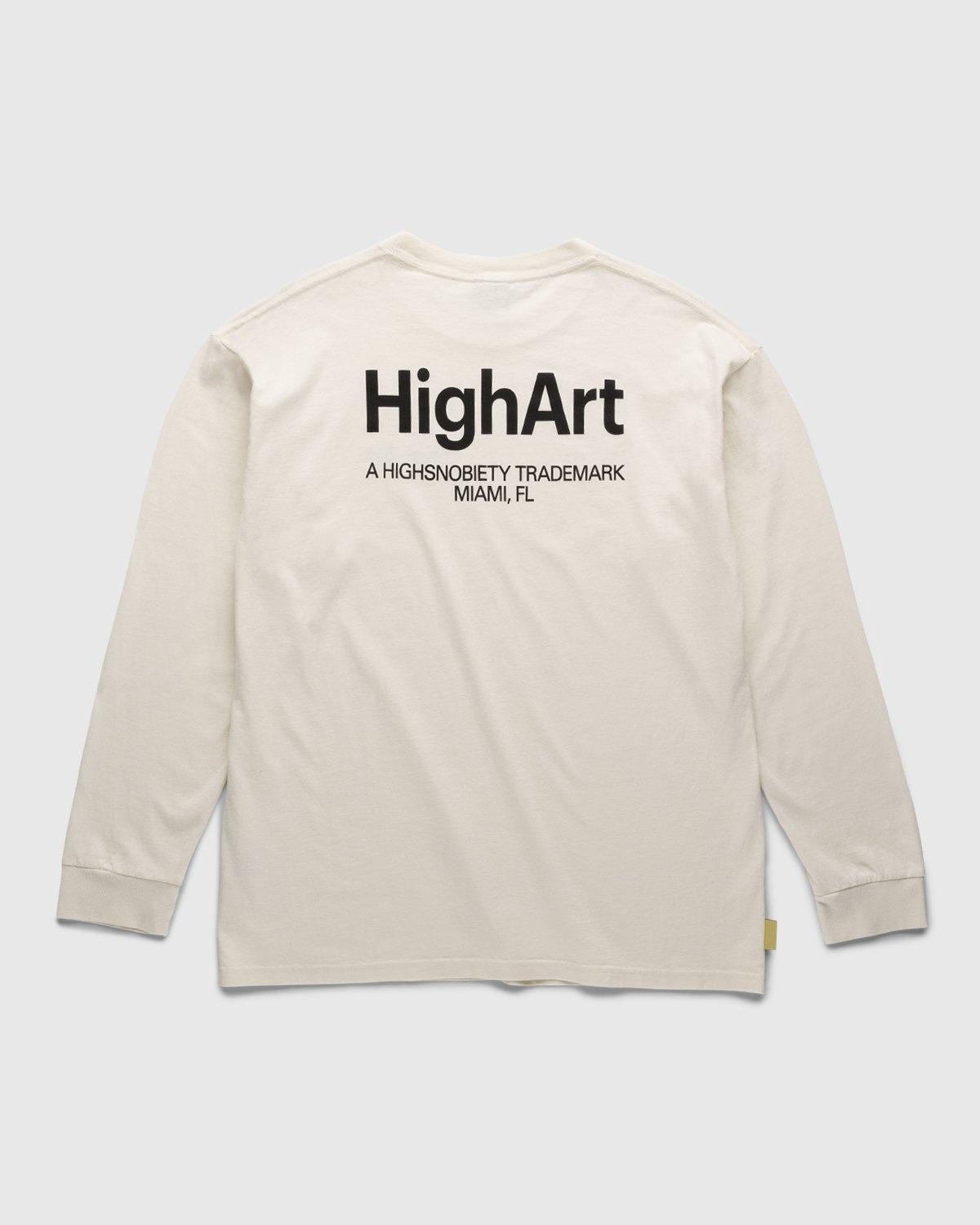 Highsnobiety – HIGHArt Longsleeve White - Longsleeves - White - Image 1