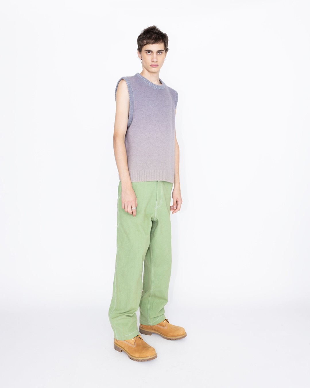 Highsnobiety HS05 – Alpaca Gradient Sweater Vest - Knitwear - Multi - Image 4