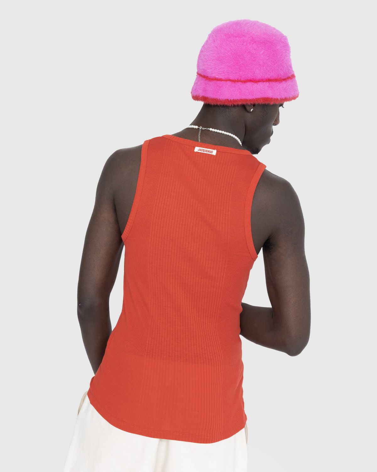 JACQUEMUS – Le Débardeur Caraco Red - Tank Tops - RED - Image 4