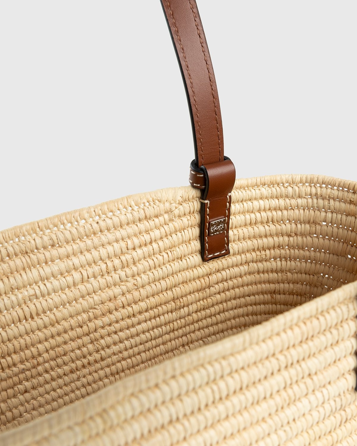 Loewe – Paula's Ibiza Small Square Basket Bag Natural/Pecan - Bags - Beige - Image 3