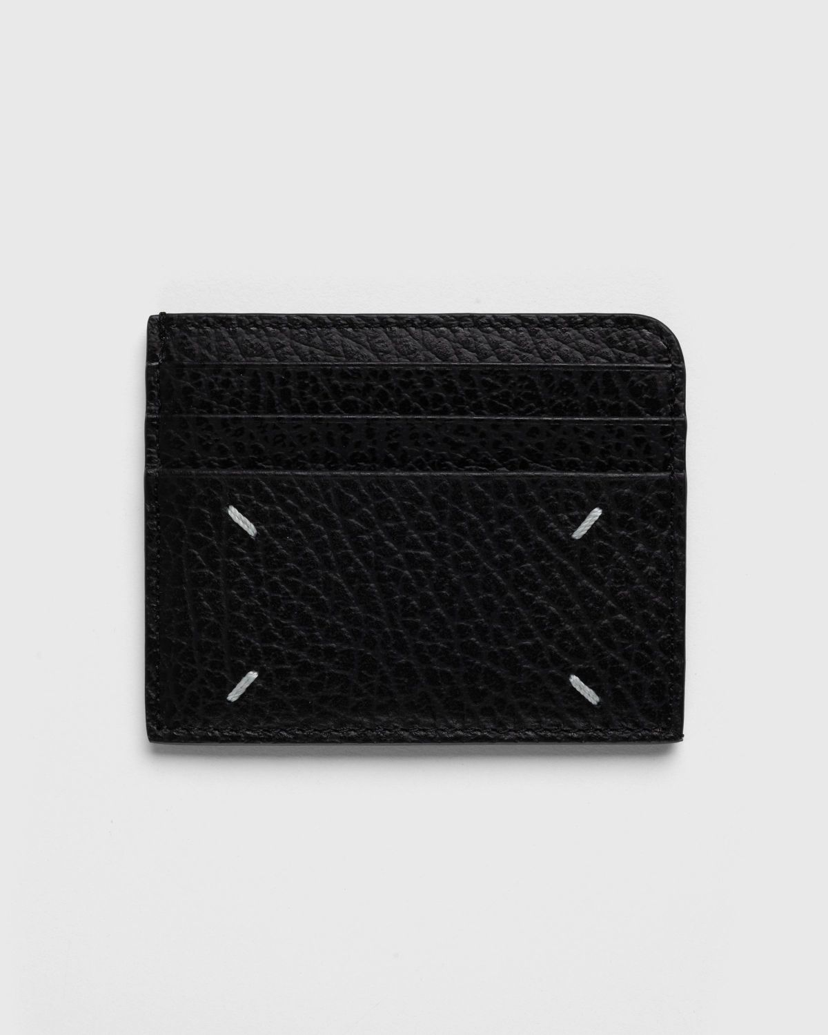 Maison Margiela – Leather Card Holder Black - Wallets - Black - Image 1