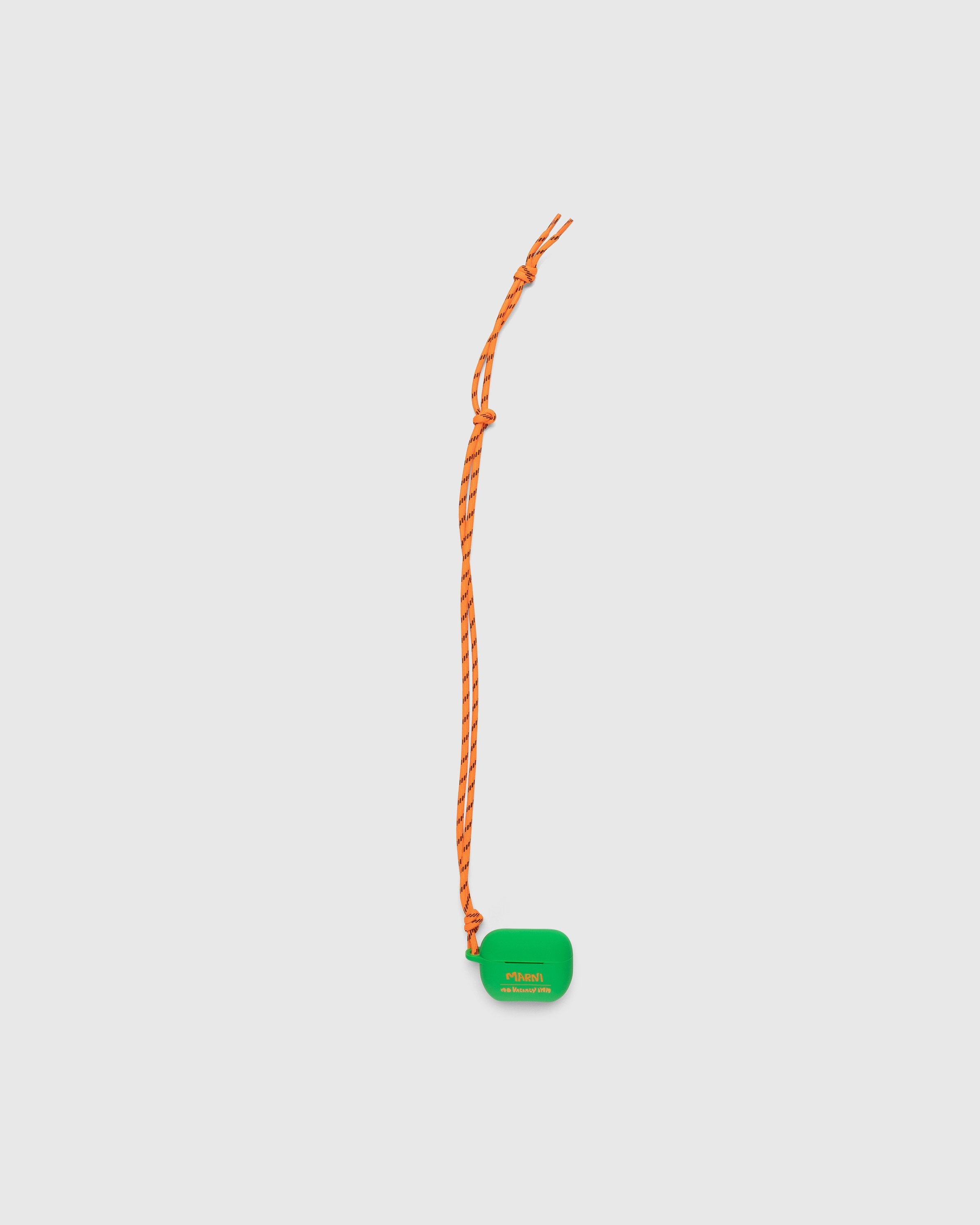 Marni x No Vacancy Inn – AirPods Case Garden Green/Orange - Phone cases - Green - Image 1