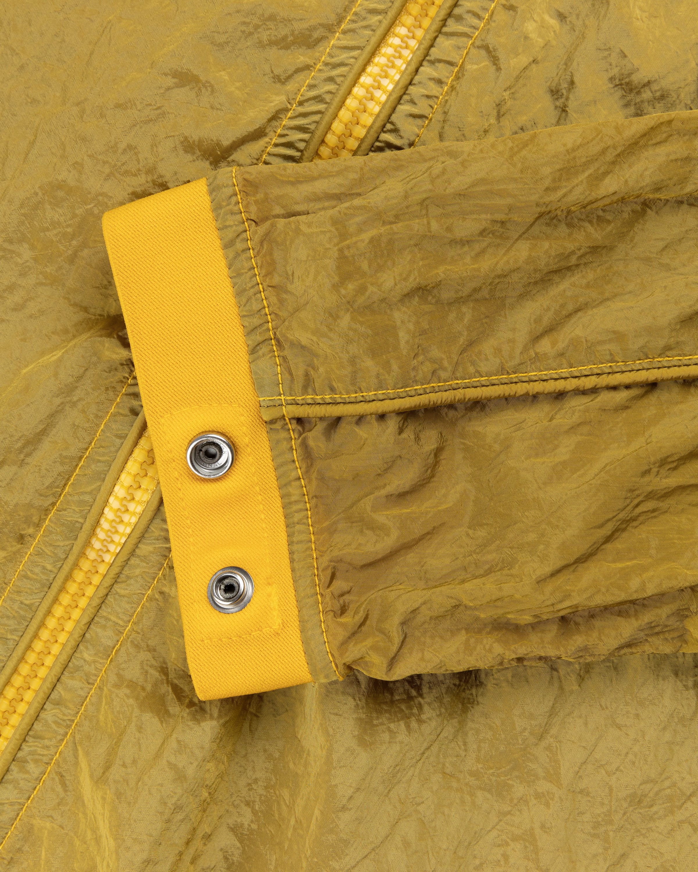 Stone Island 12321 Garment Dyed Nylon Metal Overshirt Yellow