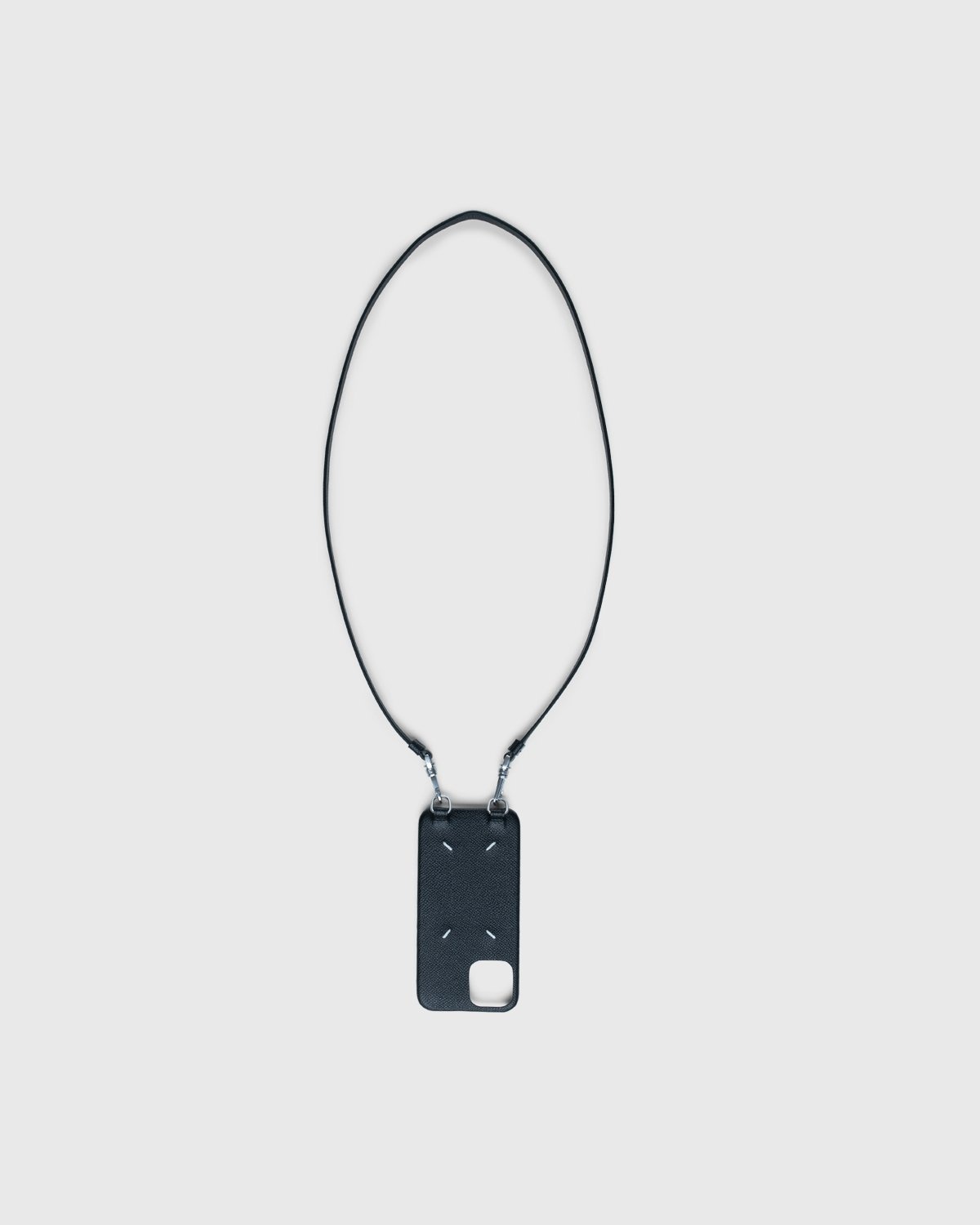 Maison Margiela – Leather iPhone Case Black - Phone cases - Black - Image 2