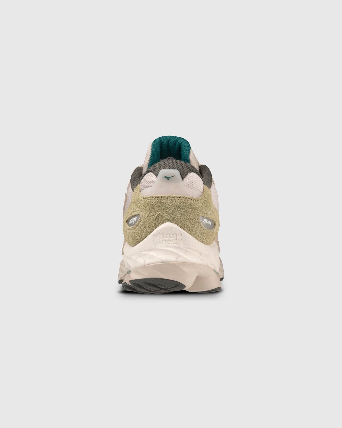 Mizuno – Wave Rider Beta Silver Cloud/White Sand - Sneakers - White - Image 4