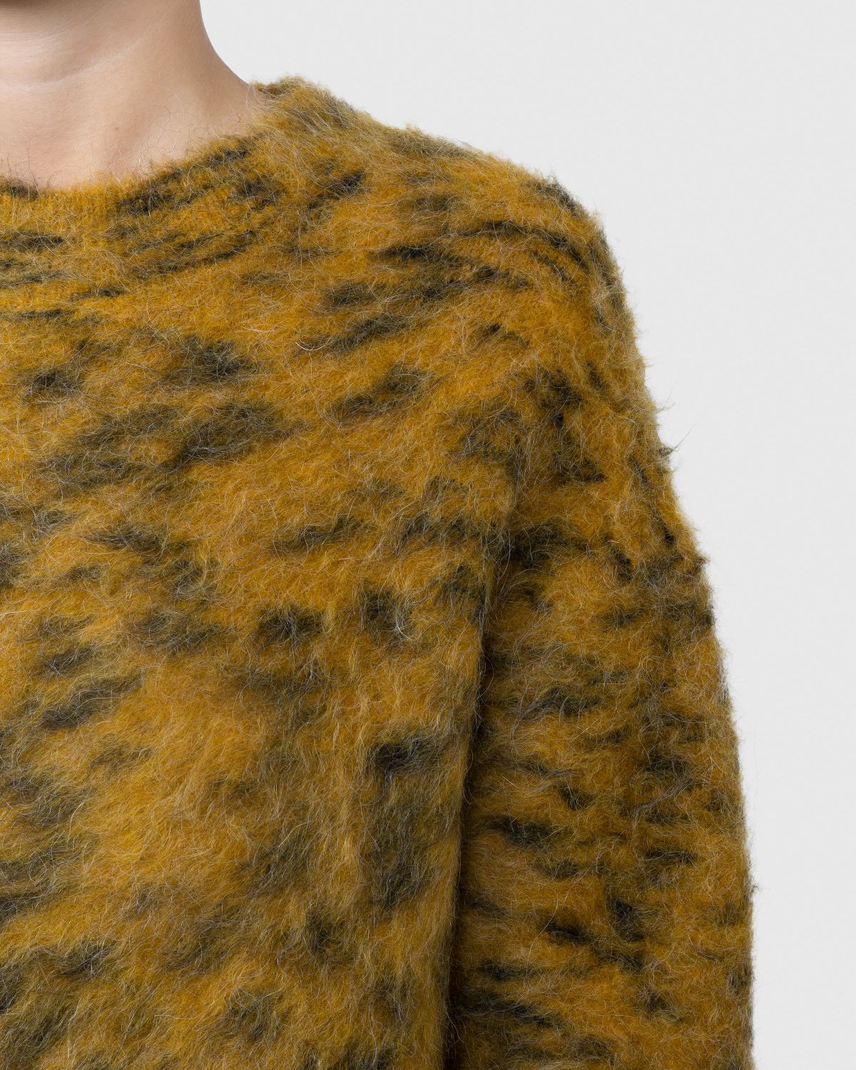 Acne Studios – Hairy Crewneck Sweater Yellow - Knitwear - Yellow - Image 6