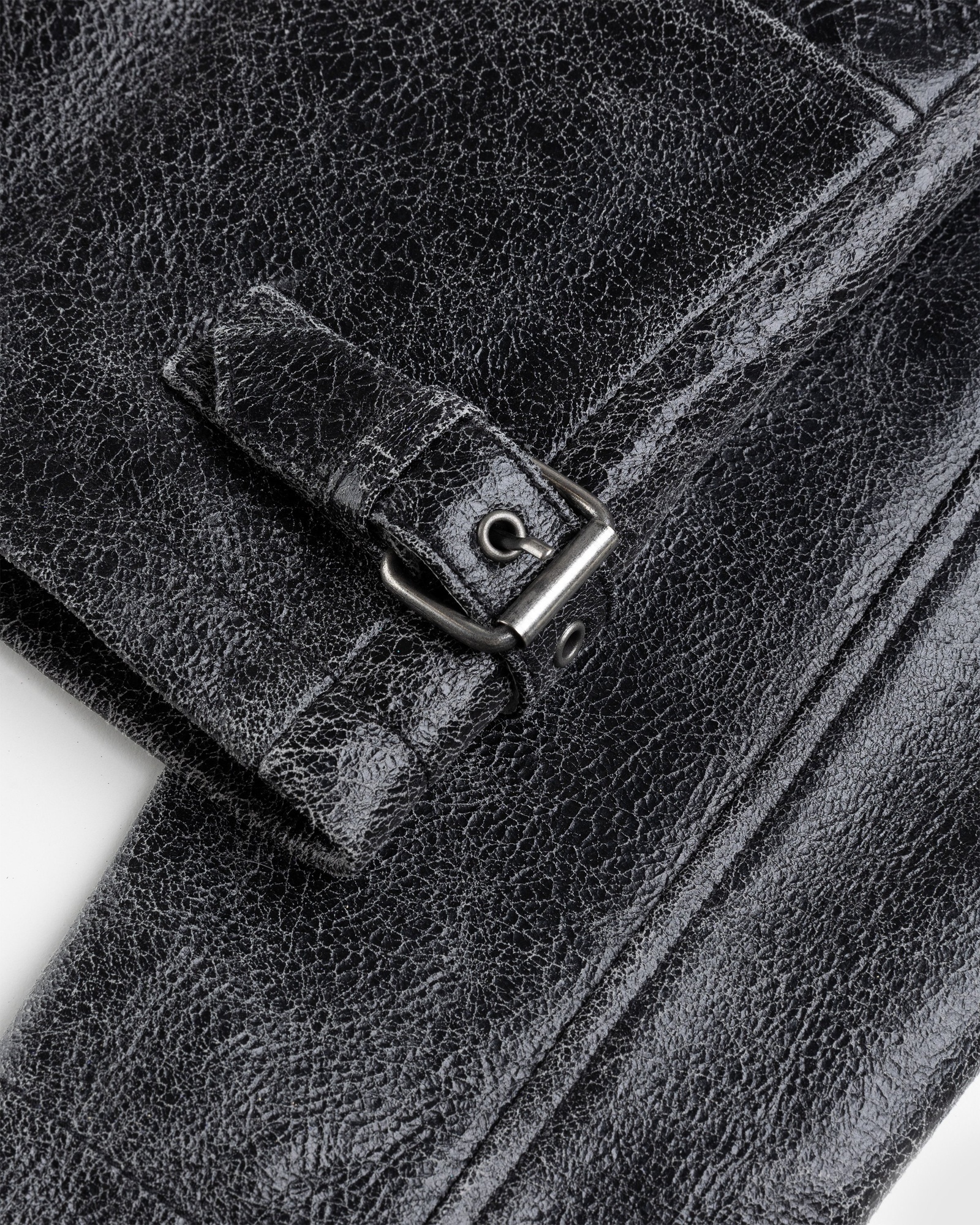 Guess USA – Crackle Leather Jacket Black | Highsnobiety Shop