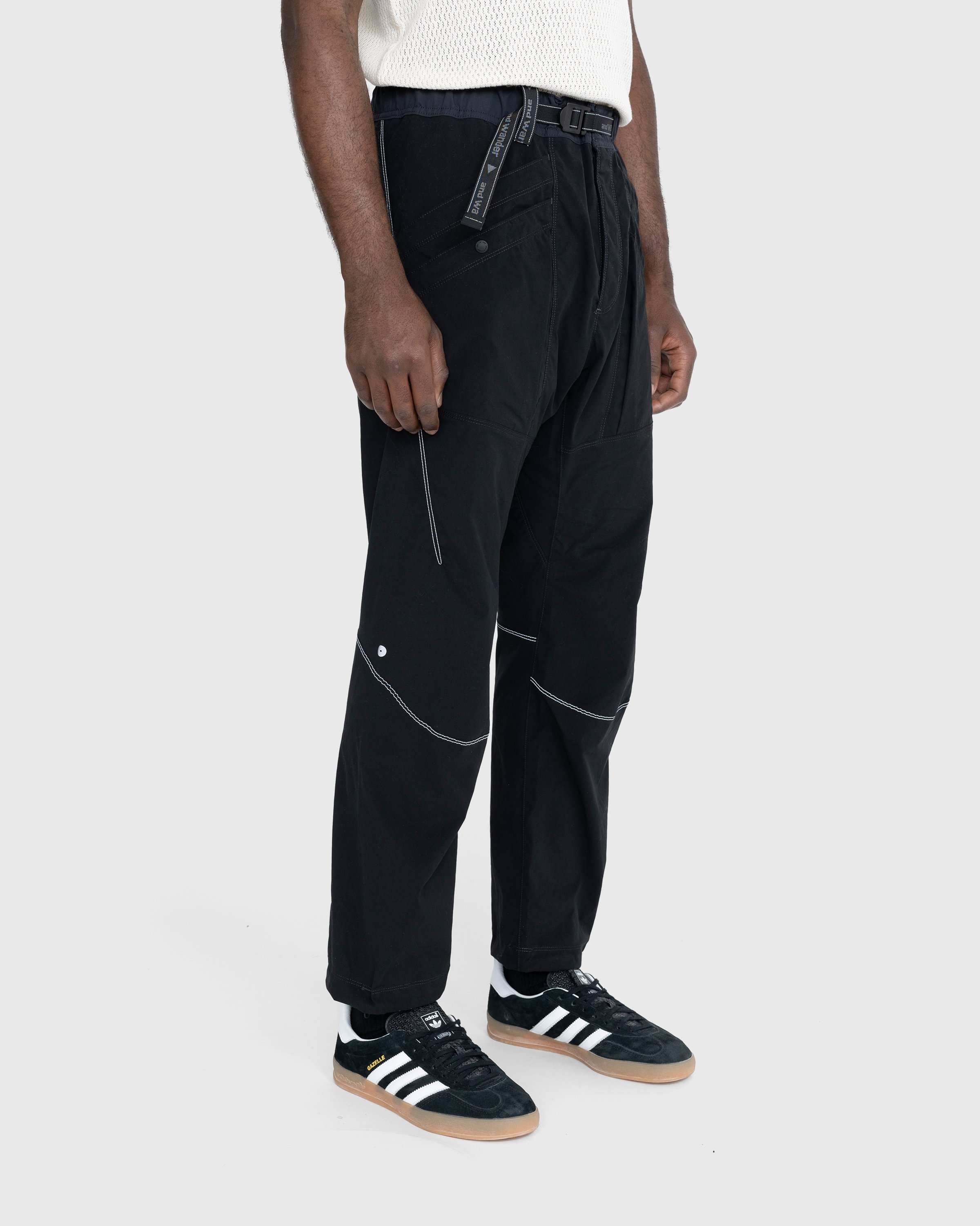 And Wander – Pocket Stretch Pants Black - Pants - Black - Image 3