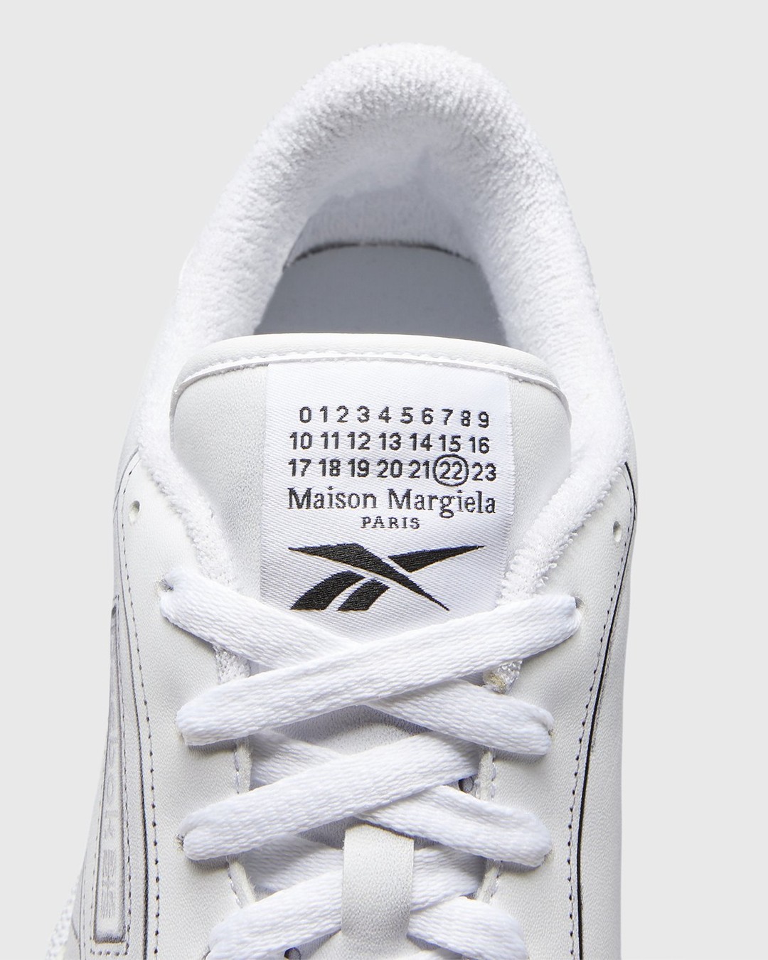 Maison Margiela x Reebok – Club C Trompe L’Oeil White - Sneakers - White - Image 5