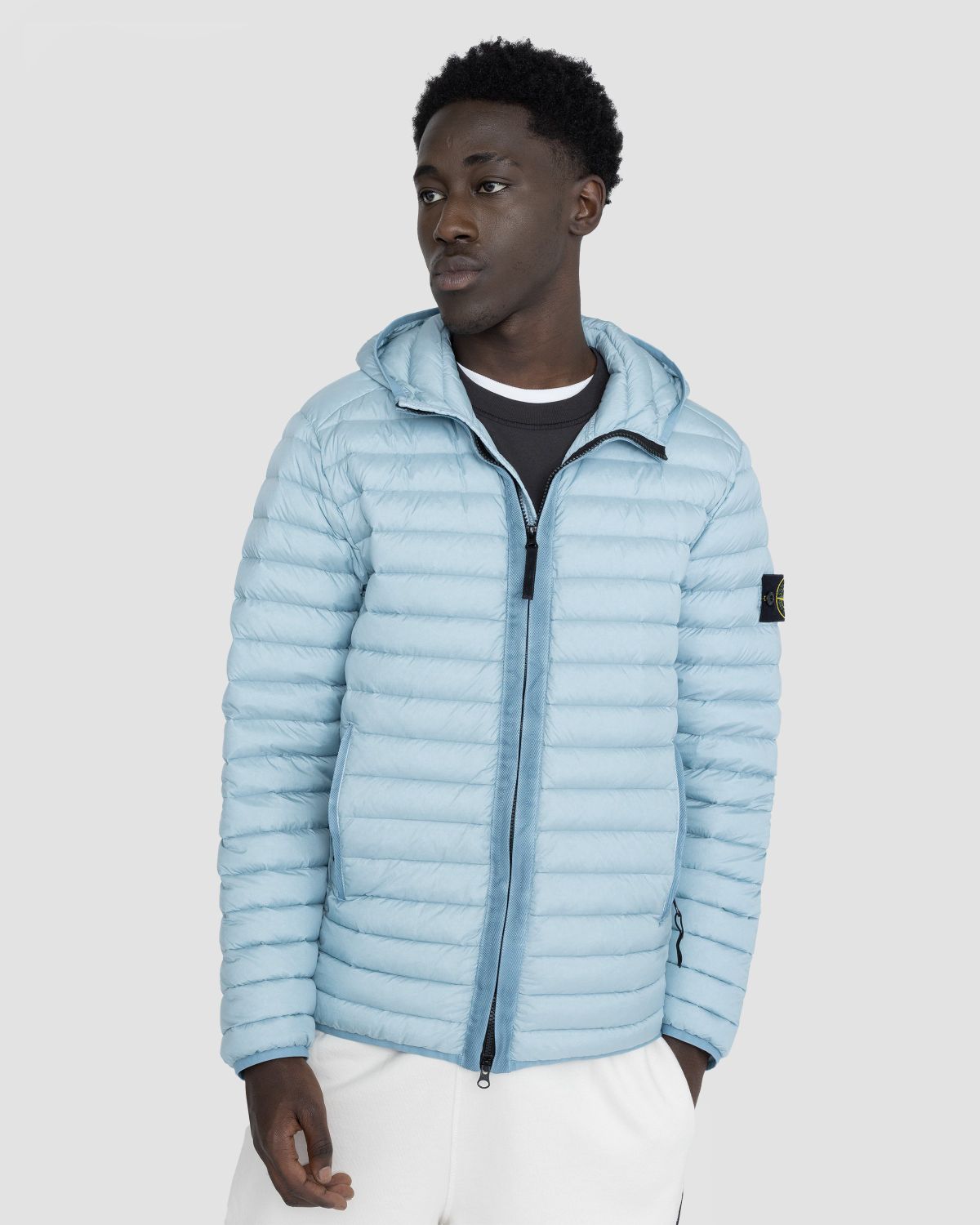 Stone Island – Packable Recycled Nylon Down Jacket Sky Blue - Outerwear - Blue - Image 2