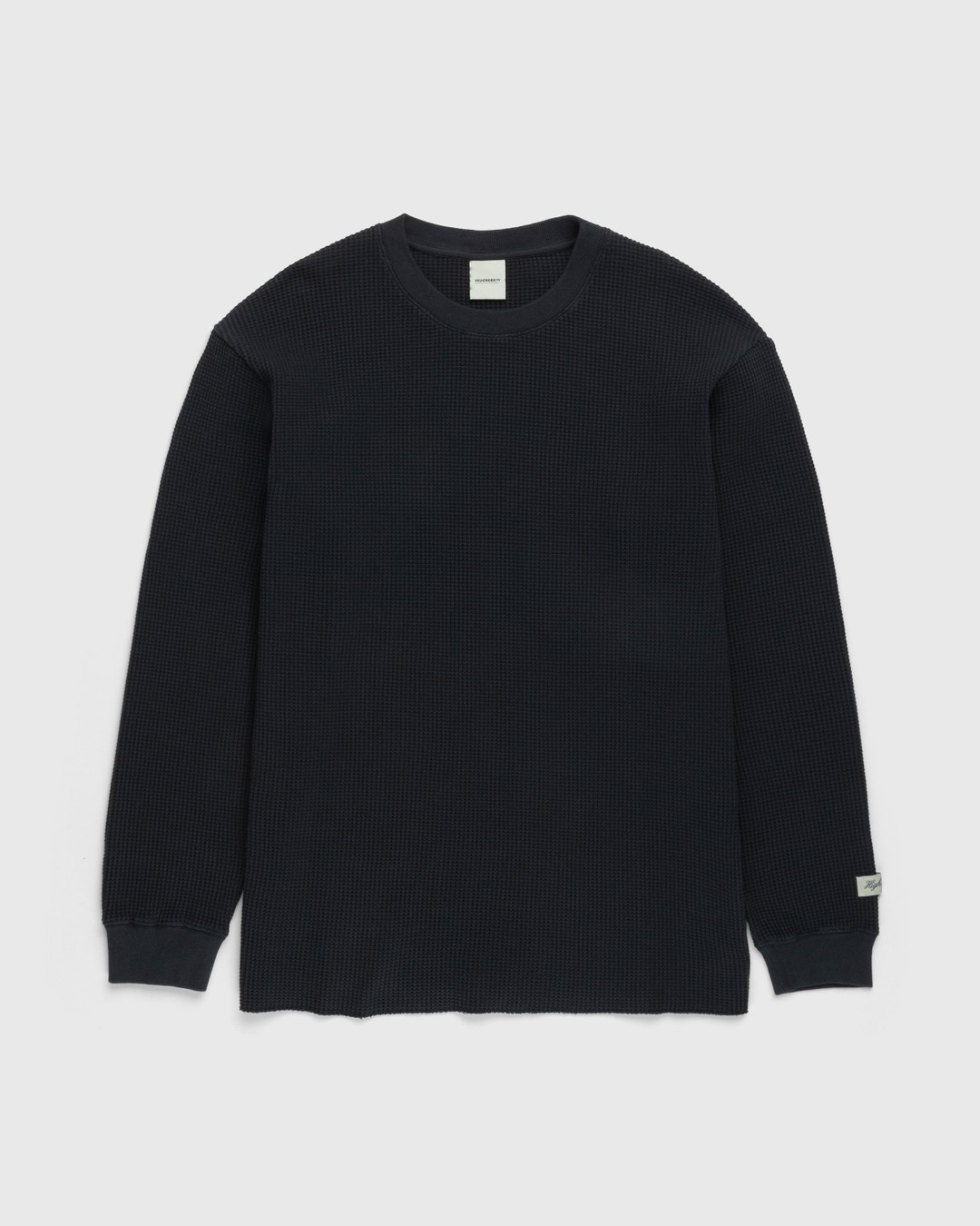 Highsnobiety – Thermal Crew Black - Sweats - Black - Image 1