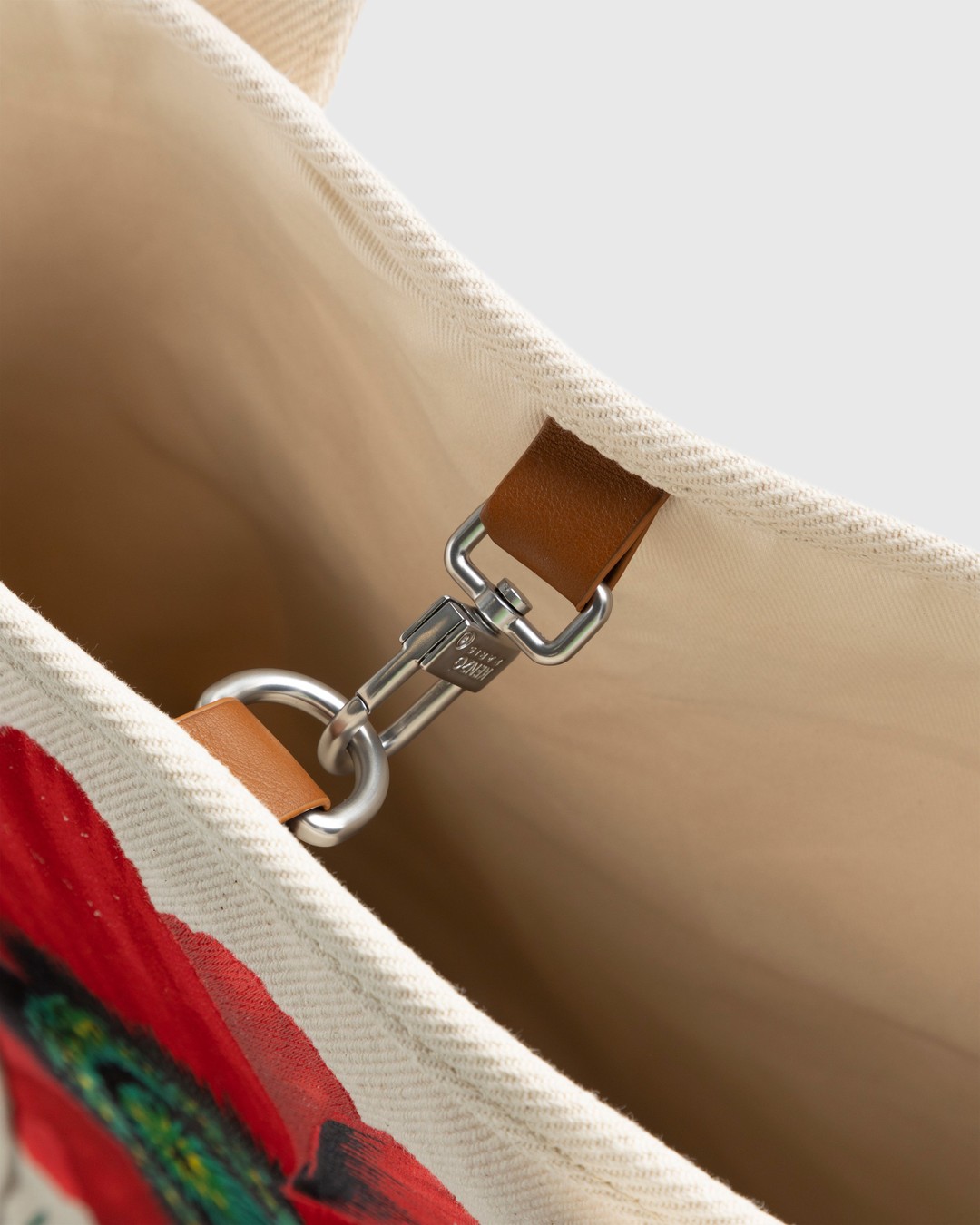Kenzo – Poppy Tote Bag Ecru - Bags - Beige - Image 3