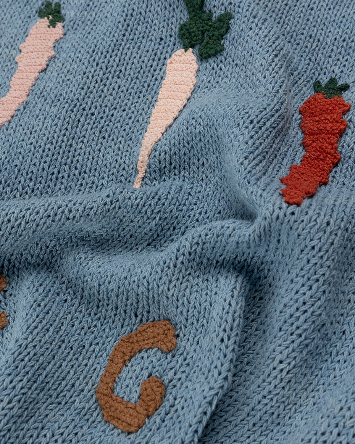 Story mfg. – Twinsun Cardigan Carrots Blue - Knitwear - Blue - Image 4