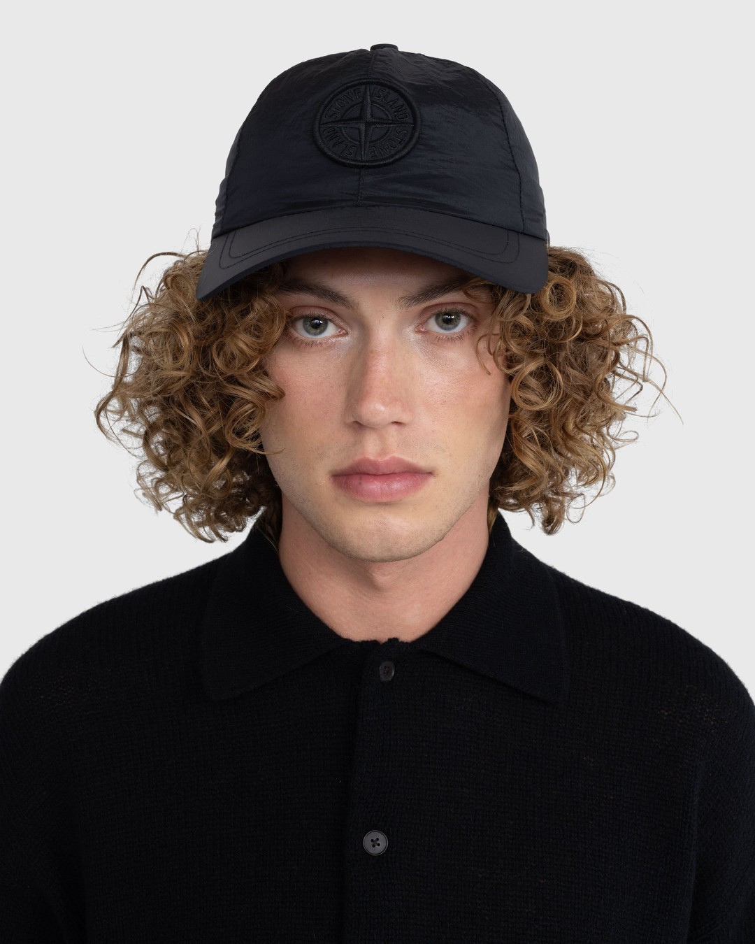 Stone island nylon metal cap black store