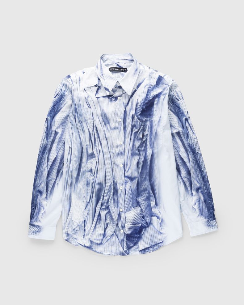 Compact Print Shirt Light Blue