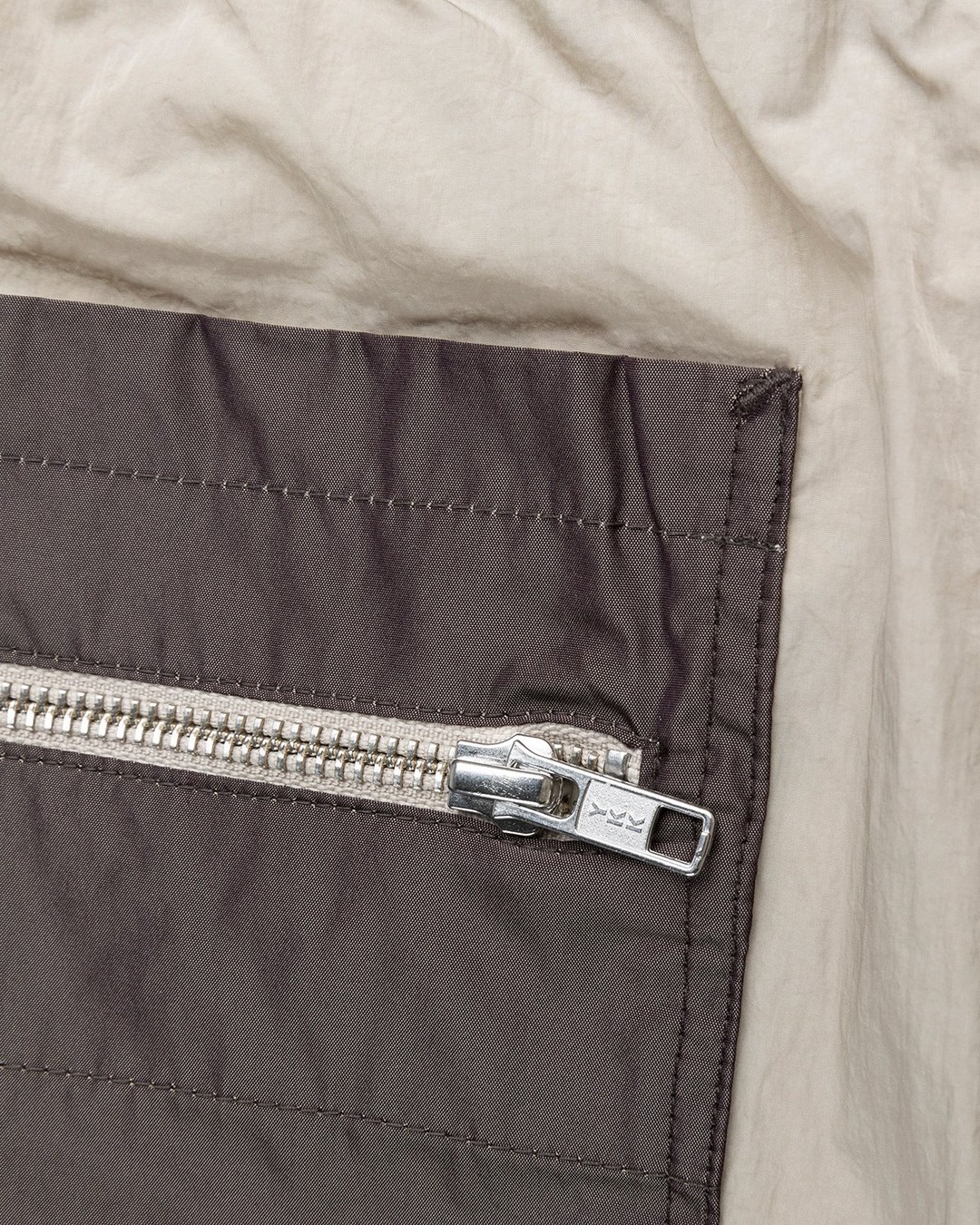 Arnar Mar Jonsson – Contrast Panelled Track Trouser Beige Chocolate - Pants - Brown - Image 4