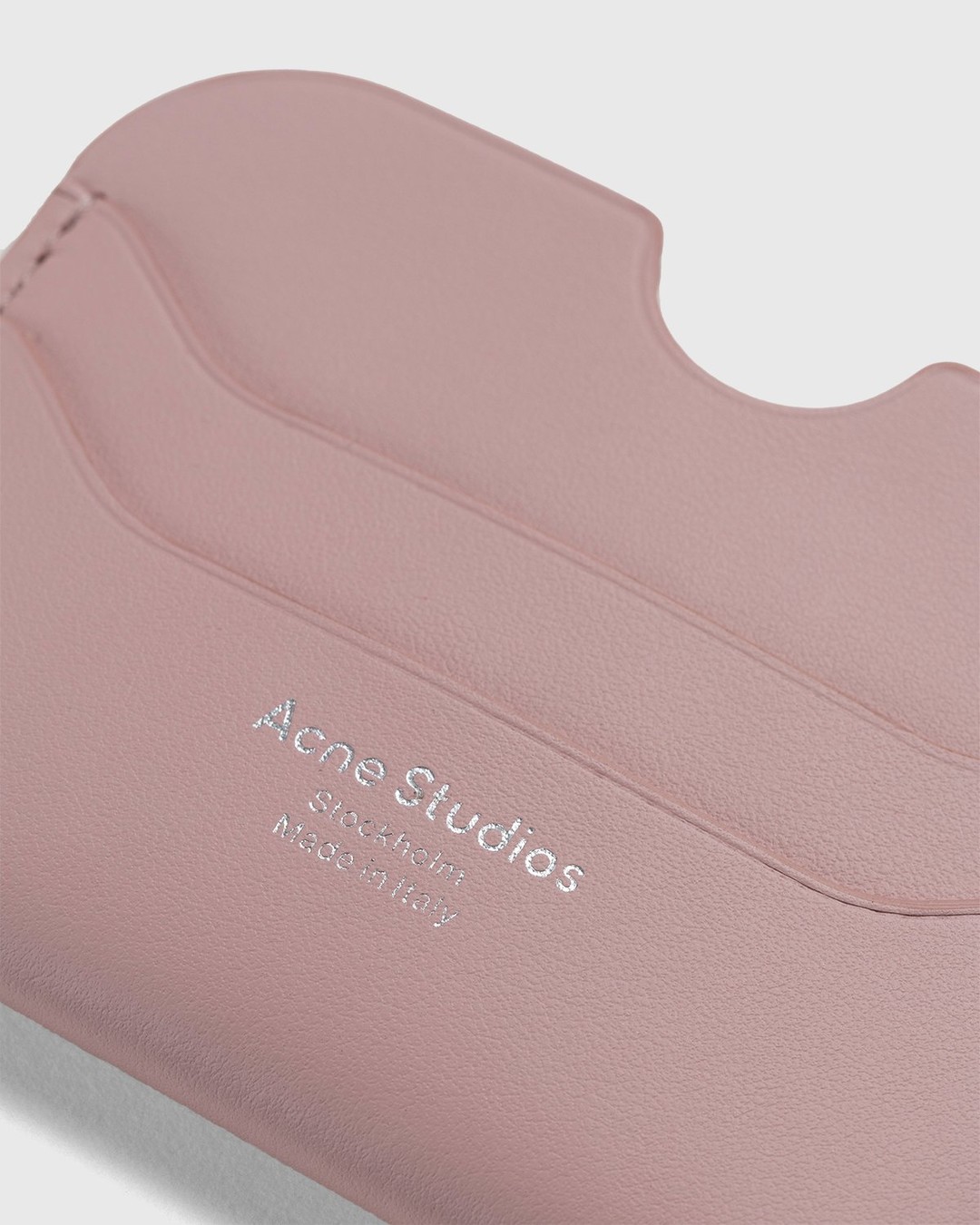 Acne Studios – Leather Card Case Powder Pink - Wallets - Pink - Image 3