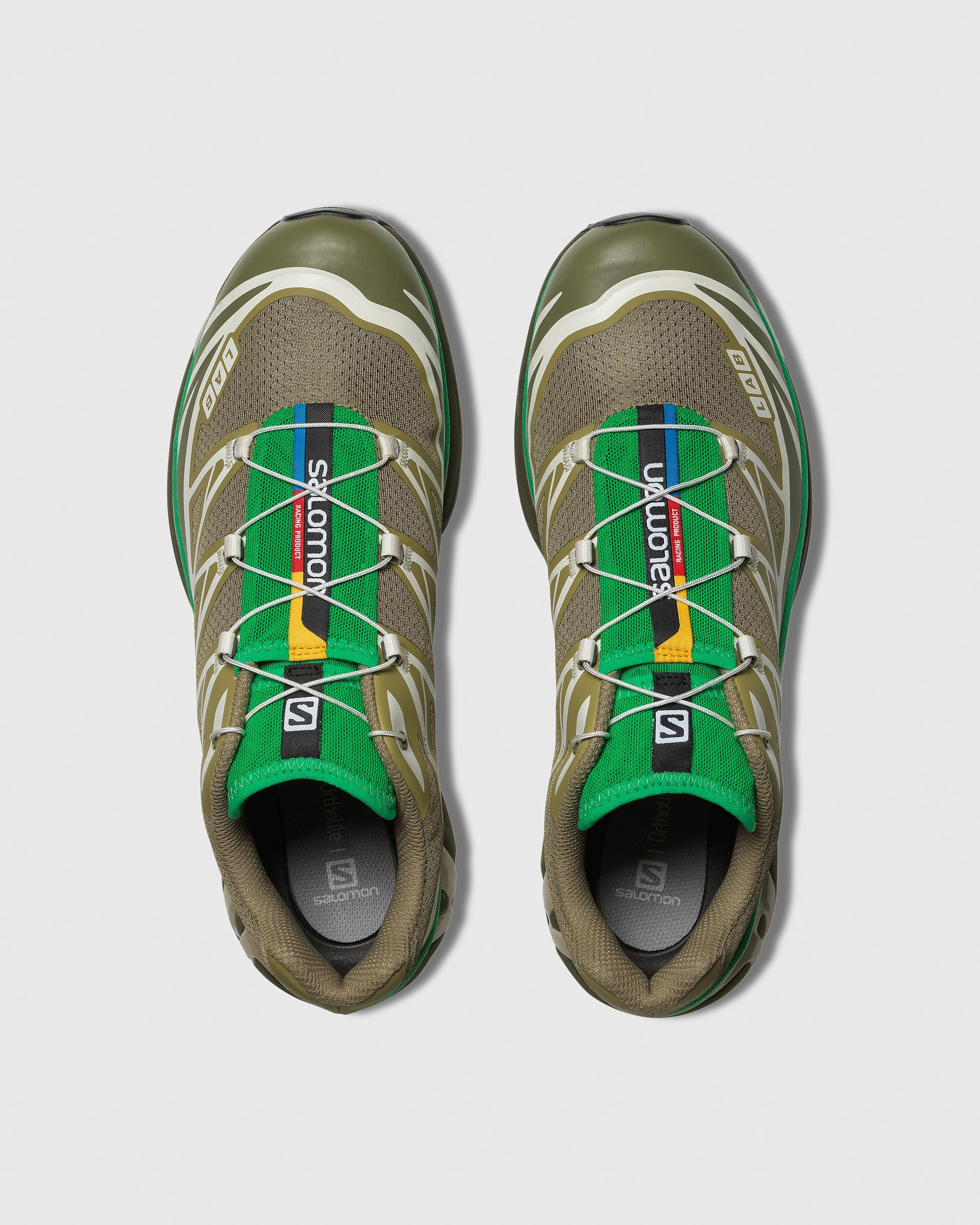 Salomon – XT-6 Dried Herb/Deep Lichen Green/Bright Green - Sneakers - Green - Image 4