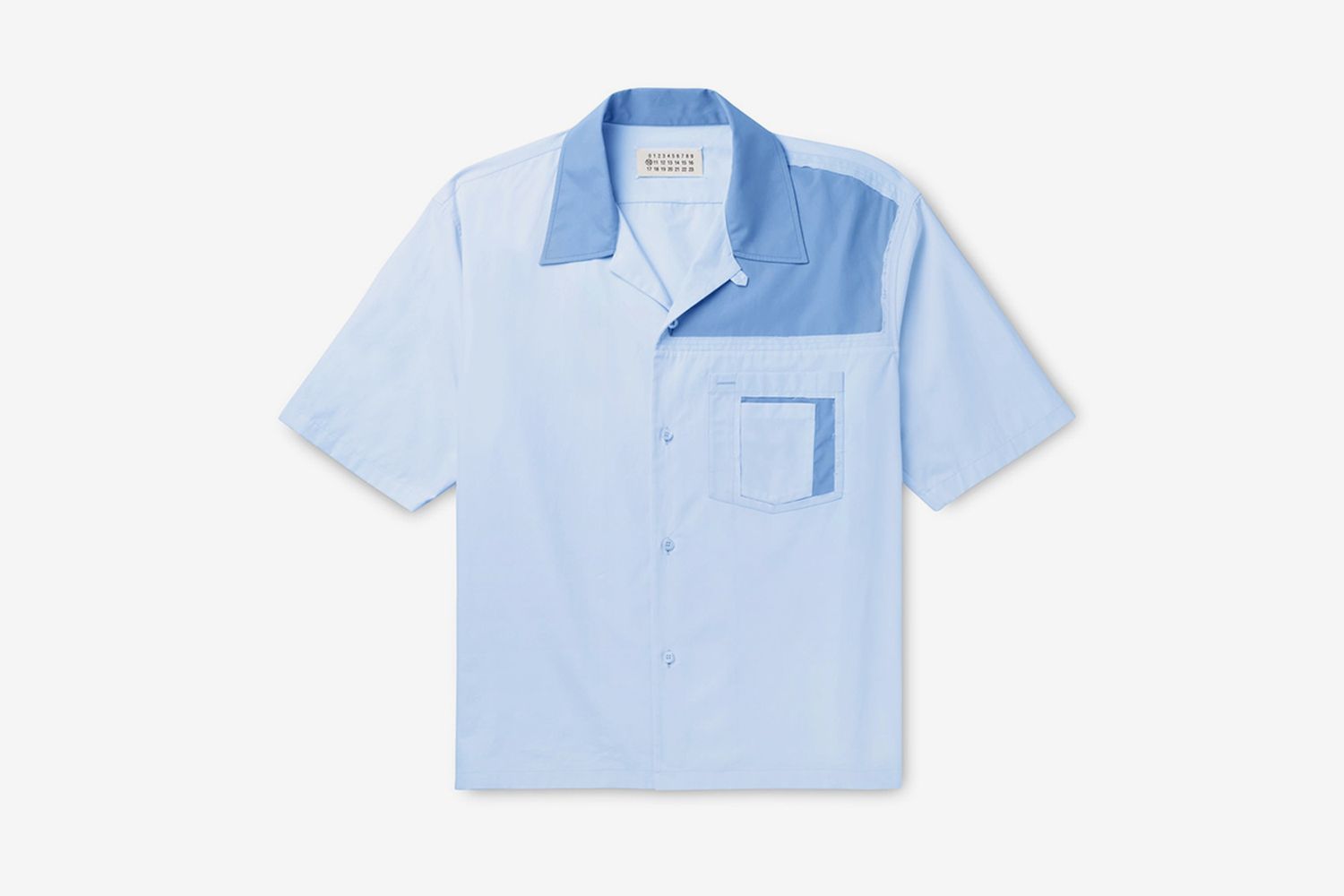 Camp-Collar Poplin Shirt