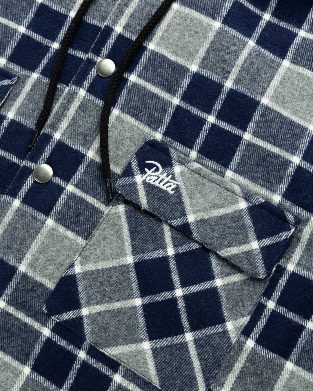 Patta – Plaid Overshirt Morning Dove Check - Shirts - Multi - Image 6