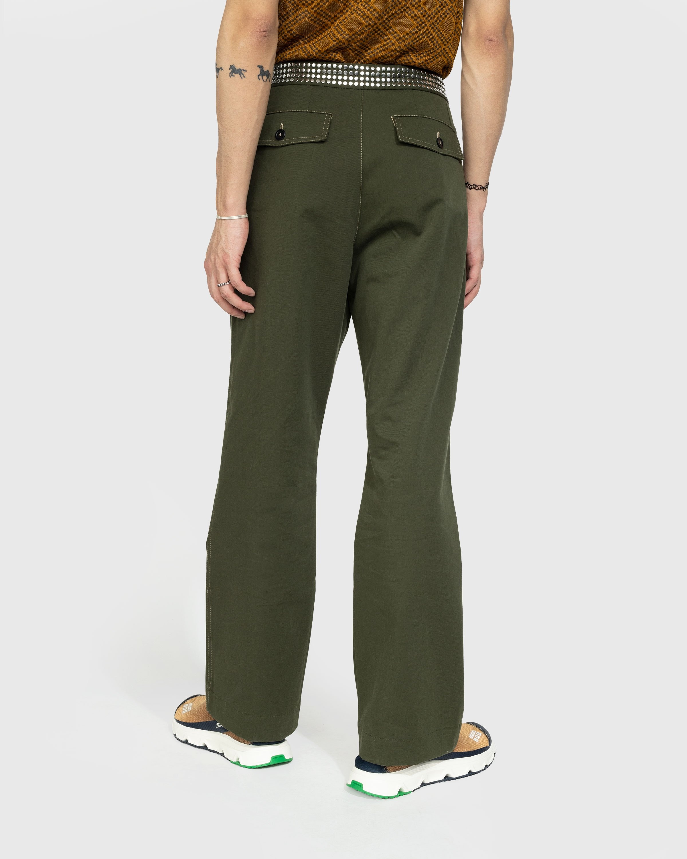 Wales Bonner – Tomorrow Trousers - Pants - Green - Image 5