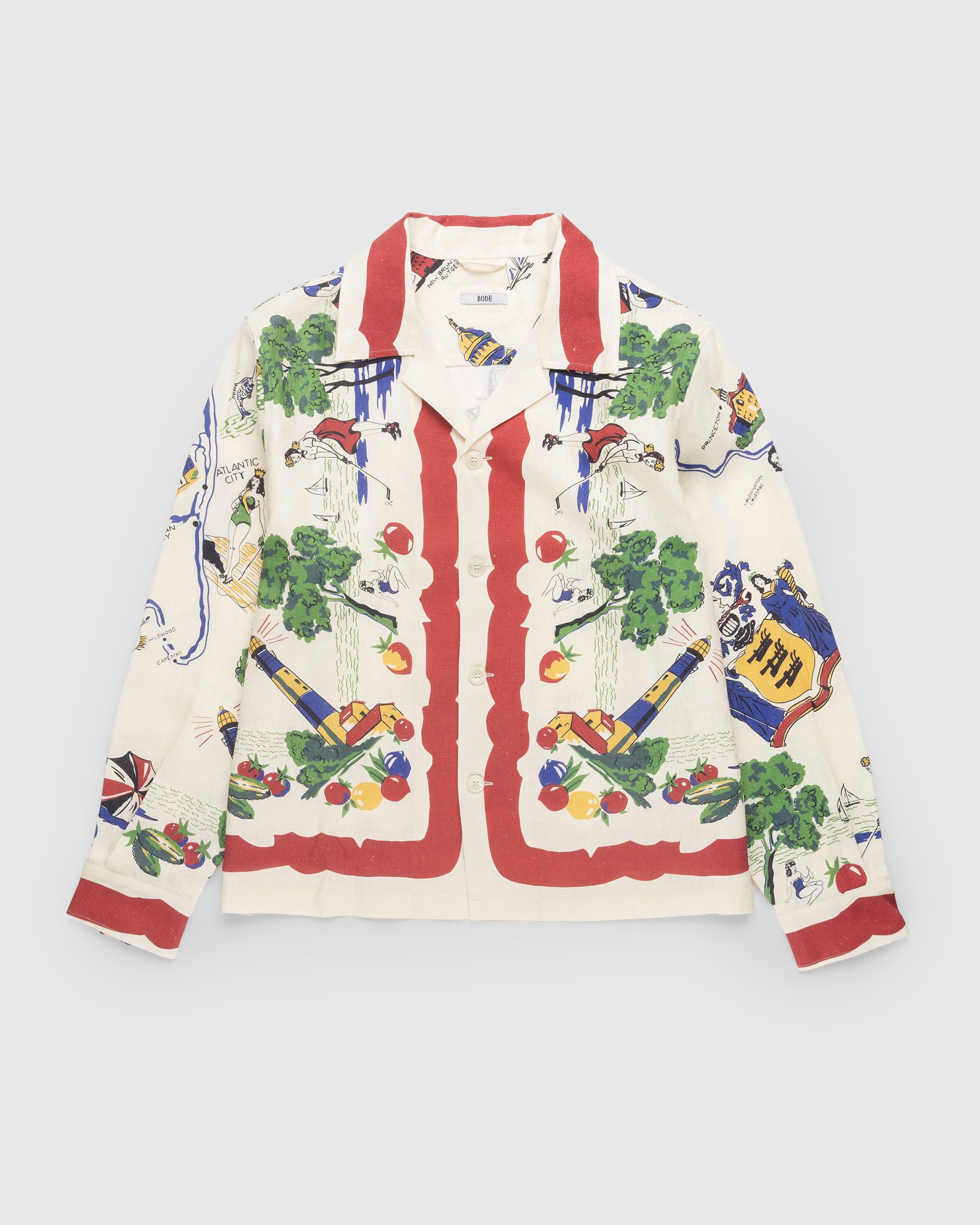 Bode – Garden State Longsleeve Shirt Multi - Shirts - Multi - Image 1